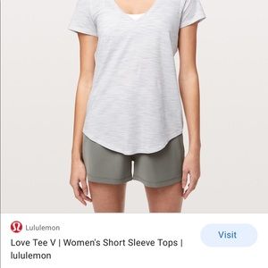 lululemon love tee v neck size 6